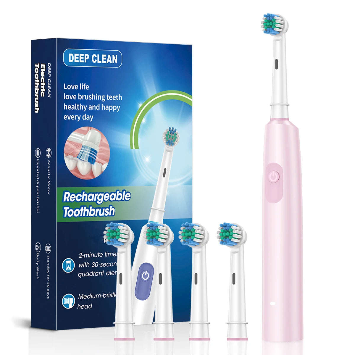 Electric Toothbrush – Deep Clean & Whitening in Minutes